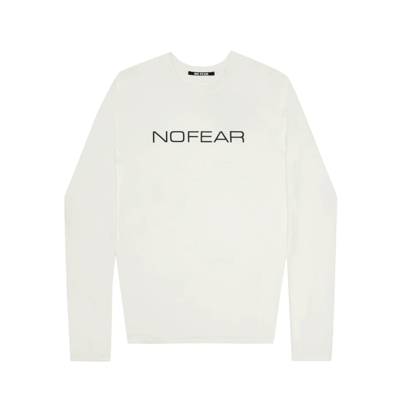 Image of No Fear Mens Compression Long Sleeve T-Shirt White male M