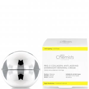 Image of skinChemists London Pro-5 Collagen Anti Ageing Overnight Renewal Cream 50ml