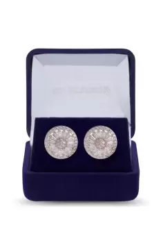 Image of Gift Packaged Cubic Zirconia Round Stud Earrings
