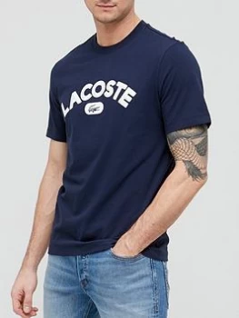 Image of Lacoste Sportswear Large Logo T-Shirt - Navy