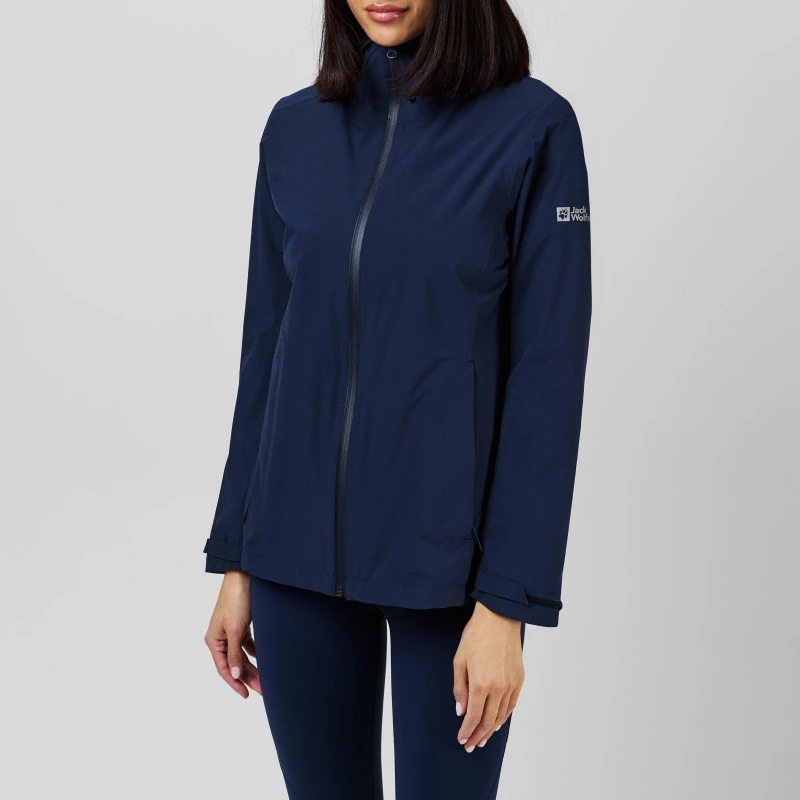 Image of Jack Wolfskin Waterproof Jacket Womens - Black 10