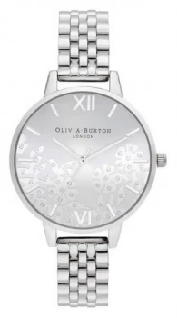 Image of Olivia Burton Womens Bejewelled Lace Stainless Steel Watch