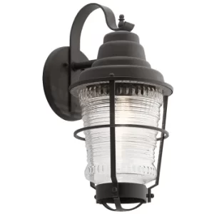 Image of Kichler Chance Harbor Outdoor 1 Light Wall Lantern Weathered Zinc IP44