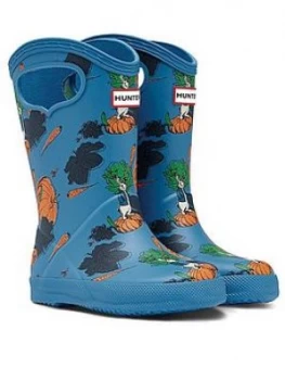 Image of Hunter Peter Rabbit Classic Pull On Wellington Boot - Blue