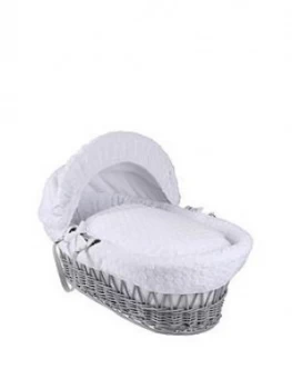 Image of Clair De Lune Marshmallow Wicker Moses Basket