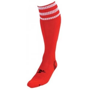 Image of PT 3 Stripe Pro Football Socks LBoys Red/White