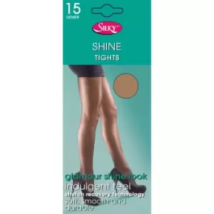 Image of Silky Womens/Ladies Shine Tights (1 Pair) (Small (32a-36a)) (Nude)