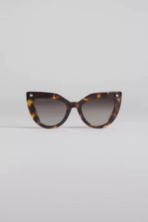 Image of DSQUARED2 Women Sunglasses Dark brown Size OneSize PLASTICA