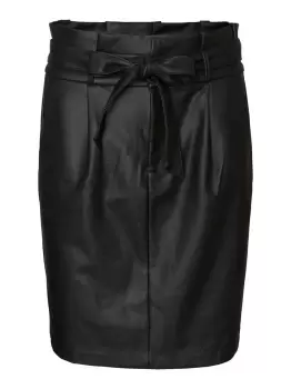Image of VERO MODA High Waist Coated Pencil Skirt Women Black
