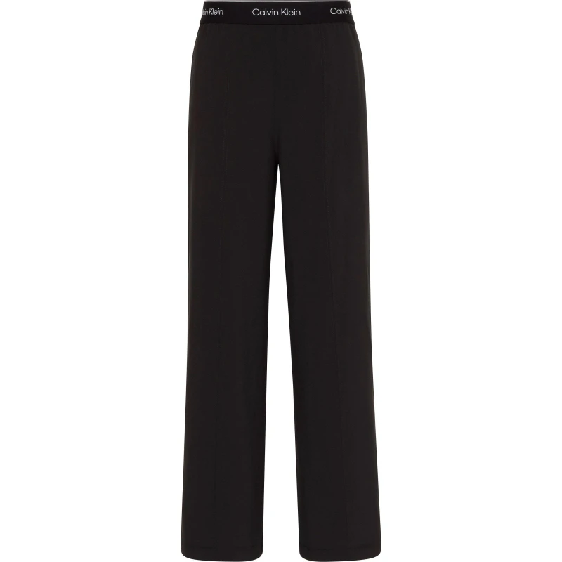 Image of Calvin Klein Womens Open Cuff Fleece Relaxed Fit Joggers Black female 8 (XS)