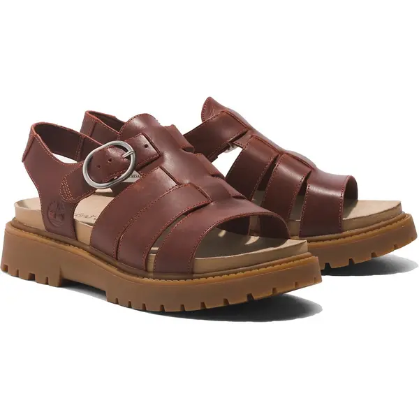 Image of Timberland Womens Clairemont Way Fisherman Classic Jesus Sandal - UK 7 / US 9 Brown female PS4126DKR7
