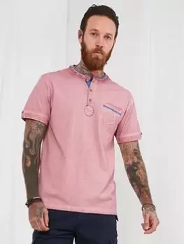 Image of Joe Browns Cool To Be Customised Henley - Pink Size M Men