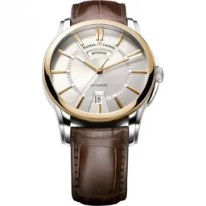 Image of Mens Maurice Lacroix Pontos Day/Date 18ct Gold Automatic Watch