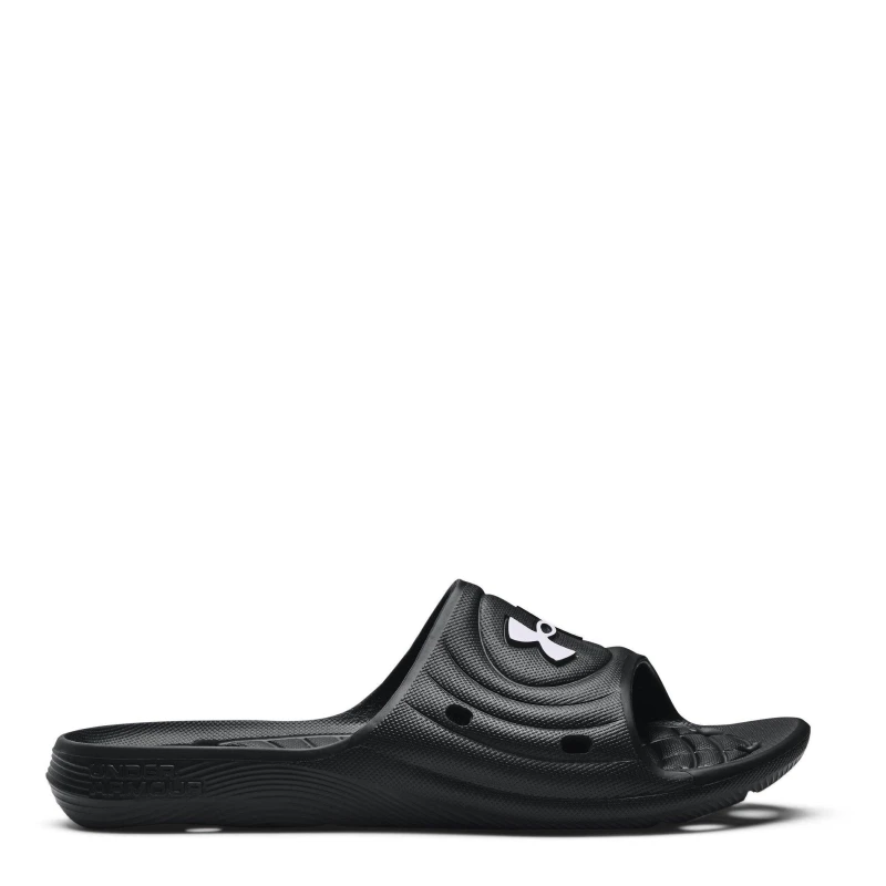 Image of Under Armour Locker IV Sliders Black/White 6 UK