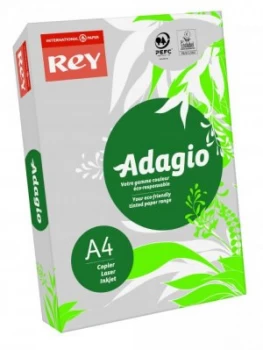 Image of Rey Adagio A4 Paper 80gsm Grey Ream 500 Sheets