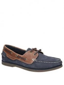 Image of Hush Puppies Henry Boat Shoes - Blue