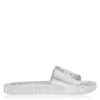 Image of Calvin Klein Jeans Elmos Translucent Rubber Sliders - Clear