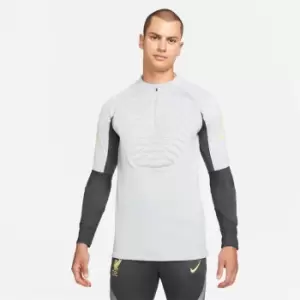 Image of Nike Liverpool FC Strike Drill Top Mens - Grey