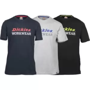 Image of Dickies Mens Rutland 3 Pack Graphic T-Shirt Extra Extra Large