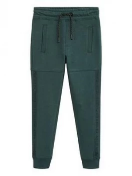 Image of Mango Boys Printed Side Tape Joggers - Khaki