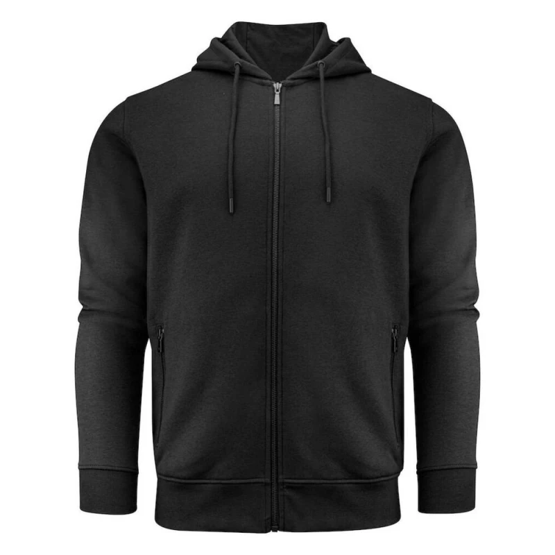 Image of James Harvest Mens Westwood Heights Full Zip Hoodie in Black Size: Small Black Male S
