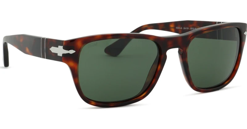 Image of Persol Persol Men Square Havana Green PO3341S in Brown Brown One Size Male 8056597989138