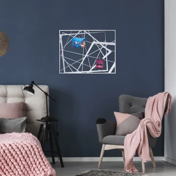 Image of Moodboard 6 - Silver Silver Decorative Metal Wall Accessory