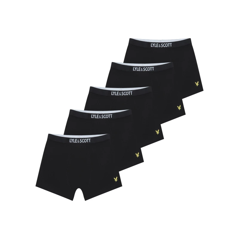 Image of Lyle and Scott Gacy 5 Pack Trunks - Black 6 - 8