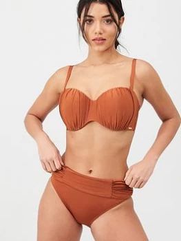 Image of Panache Marina Fold Bikini Brief - Ginger, Ginger, Size 8, Women