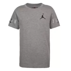 Image of Air Jordan Longline Graphic T Shirt Junior Boys - Grey