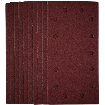 Image of 1/2 Sanding Sheets with Hook and Loop, 115 x 230mm, 80 Grit (Pack of 10) [55863] - Draper