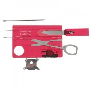 Image of Victorinox SwissCard Lite 0.7300.T Pocket toolkit No. of functions 13 Ruby (transparent)