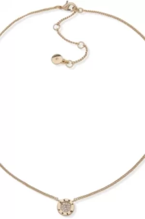 Image of DKNY Pave Disc Pendant Necklace 60572135-887