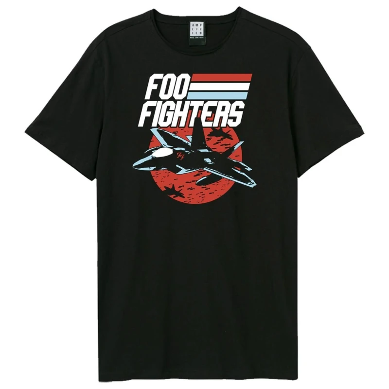 Image of Amplified Amplified Men Top Dave Foo Fighters T-Shirt in Black Size: X-Small Black XS Male 5063852071289