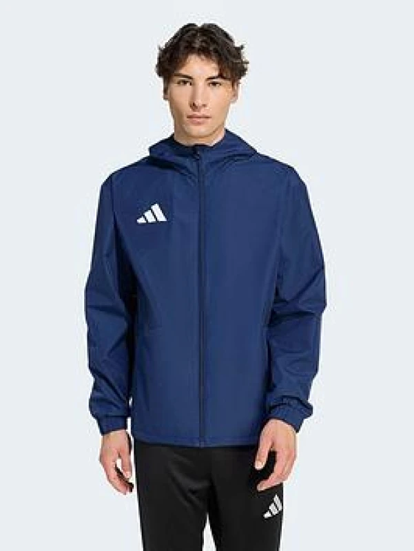 Image of adidas Mens ENT22 Waterproof Windproof Long Sleeve Rain Anorak Navy male 2XL