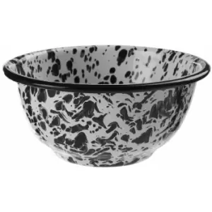 Image of Small Black and White Bowl Serving Bowl/ Salad Bowl Ideal For Fruit Cereal Contemporary Bowl Decorative Bowl 7 x 14 x 14 - Premier Housewares