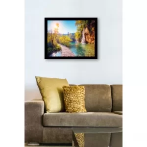 Image of SC0765 Multicolor Decorative Framed MDF Painting