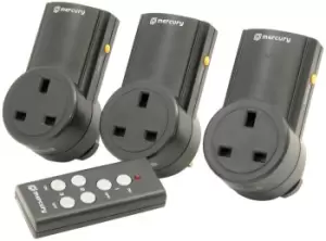 Image of Mercury Set Of 3 Remote Control Socket Adaptors