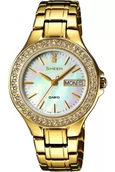 Image of Ladies Casio Sheen Watch SHE-4800G-7AUER