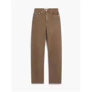 Image of Calvin Klein Jeans High Rise Straight - Brown