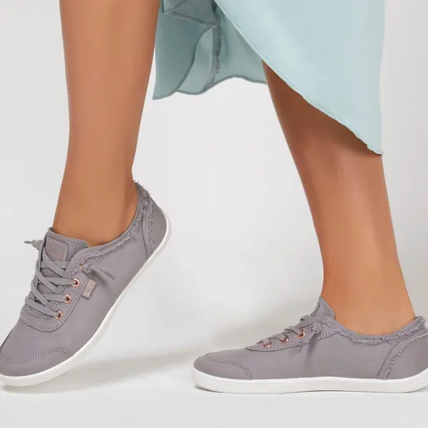 Image of Skechers Womens Bobs B Cute Vegan Trainers - UK 4 Grey female PS3815GY4