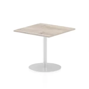 Image of Italia Poseur Table Square 800/800 Top 725 High Grey Oak
