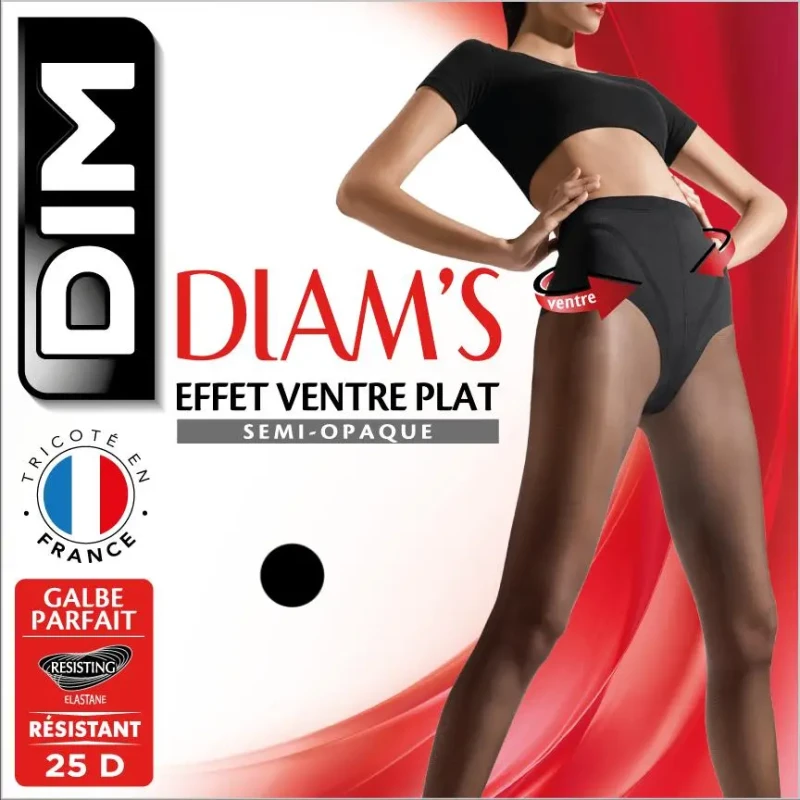 Image of Dim Womens tights DIM Diam's Ventre Plat 25D Noir Female Taille 3