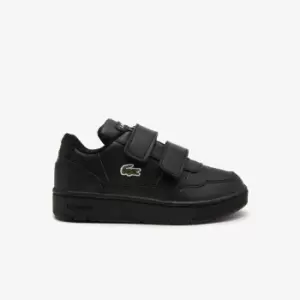 Image of Infants' Lacoste T-Clip Synthetic Colour-Pop Trainers Size 3 UK Kids Black