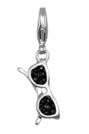 Image of Ladies Karl Lagerfeld Silver Plated Sunglasses Charm 5378135