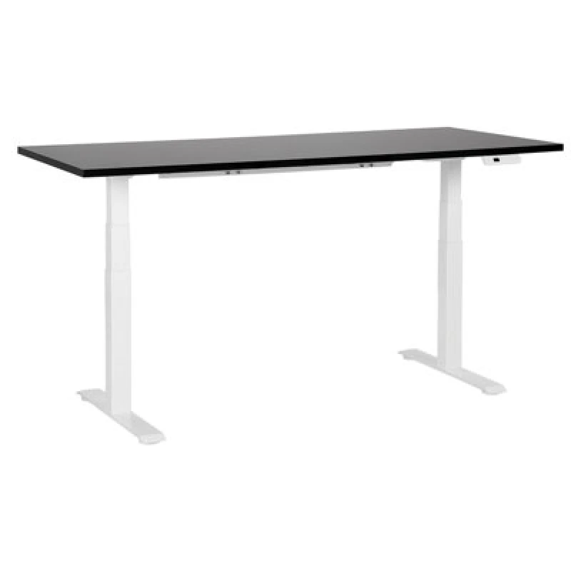 Image of Beliani Electric Adjustable Standing Desk Destines Black/ White 180 Cm 80 Cm