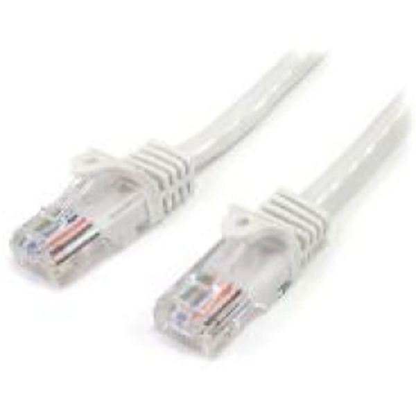 Image of StarTech 1m Cat5e Snagless UTP Network Patch Cable RJ 45RJ 45 White