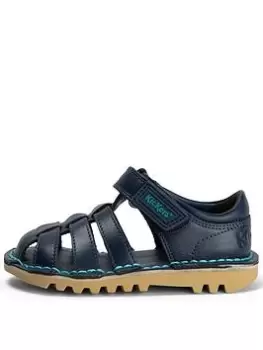 Image of Kickers Kick Sandal Sandal, Navy, Size 7 Younger