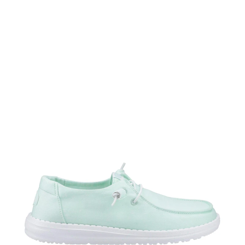 Image of HEYDUDE Wendy Canvas Shoe Blue female 6 (39)
