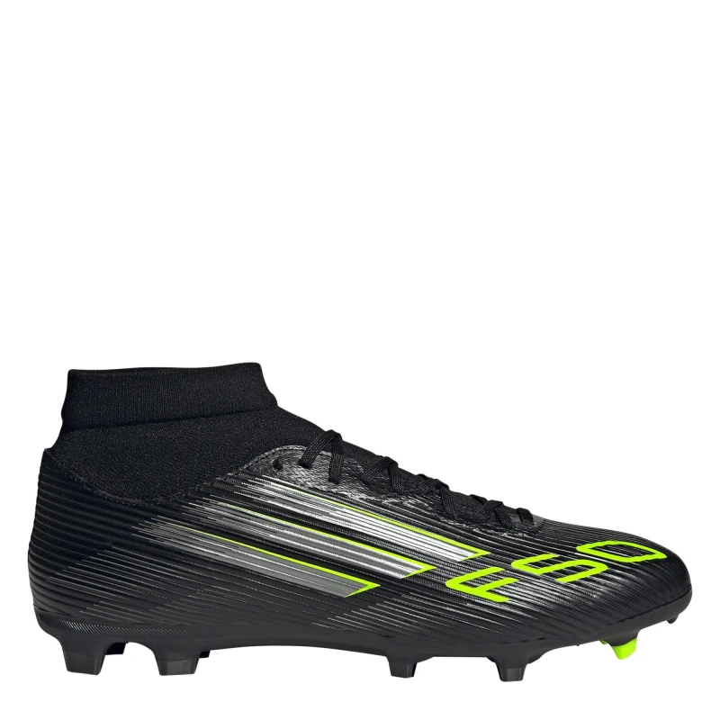 Image of adidas F50 League Mens Firm Ground Football Boots Black/Lemon male 11 (46)